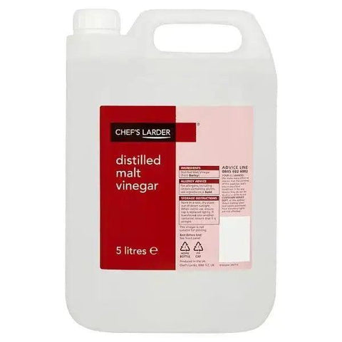 Chef's Larder Distilled Malt Vinegar 5 Litres - Honesty Sales U.K