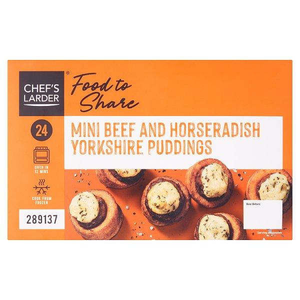 Chef's Larder Food to Share Mini Beef and Horseradish Yorkshire Puddings 396g - Honesty Sales U.K