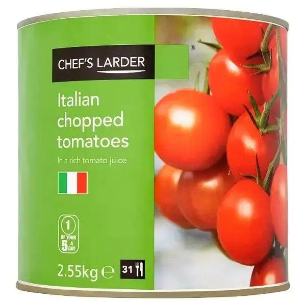 Chef's Larder Italian Chopped Tomatoes in a Rich Tomato Juice 2.55kg - Honesty Sales U.K