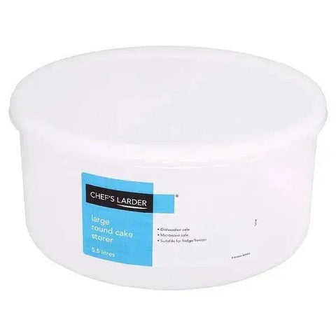 Chef's Larder Large Round Cake Storer 5.5 Litres - Honesty Sales U.K