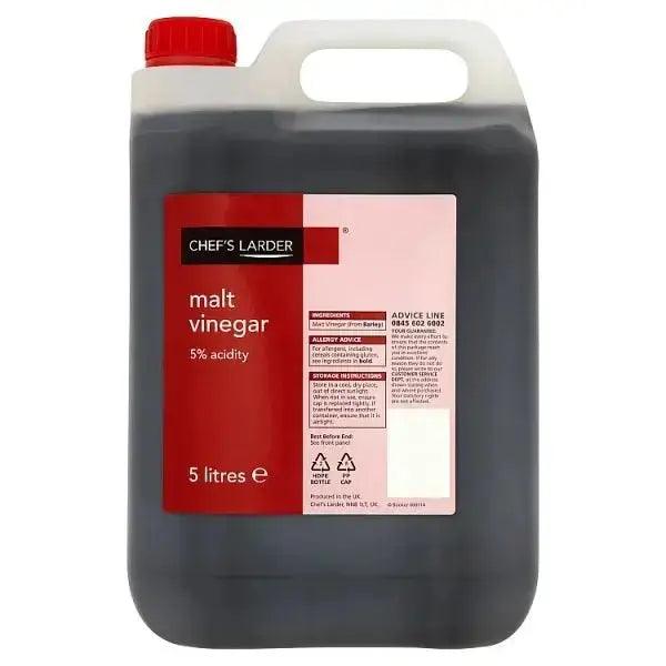 Chef's Larder Malt Vinegar 5 Litres - Honesty Sales U.K