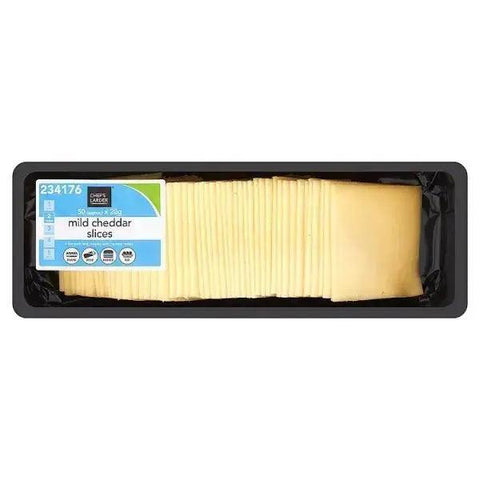 Chef's Larder Mild Cheddar Slices 1kg - Honesty Sales U.K