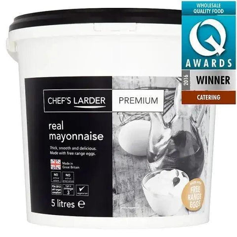 Chef's Larder Premium Real Mayonnaise 5 Litres - Honesty Sales U.K