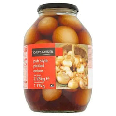 Chef's Larder Pub Style Pickled Onions 2.25kg (Drained Weight 1.17kg) - Honesty Sales U.K