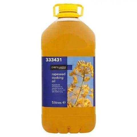 Chef's Larder Rapeseed Cooking Oil 5 Litres - Honesty Sales U.K