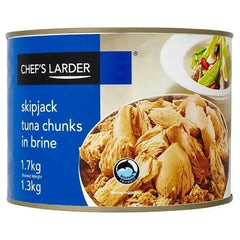 Chef's Larder Skipjack Tuna Chunks in Brine 1.7kg (Drained Weight 1.3kg) - Honesty Sales U.K