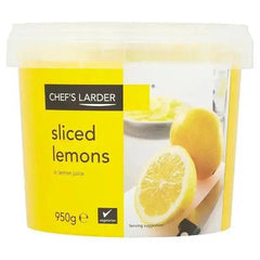 Chef's Larder Sliced Lemons in Lemon Juice 950g (Drained Weight 510g) - Honesty Sales U.K