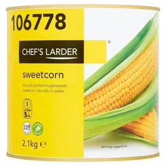 Chef's Larder Sweetcorn 2.1kg (Drained Weight 1.77kg) - Honesty Sales U.K