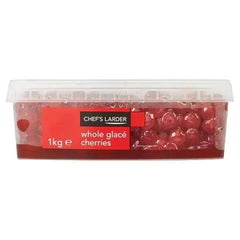 Chef's Larder Whole Glace Cherries 1kg - Honesty Sales U.K