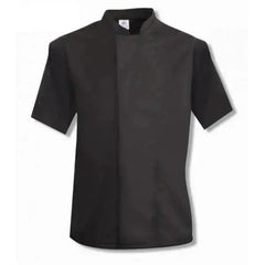 Chefs Jacket Short Sleeve Black, White - Honesty Sales U.K