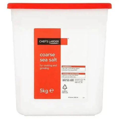 Chefs Larder Coarse Sea Salt 5kg For cooking - Honesty Sales U.K