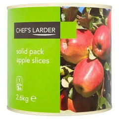 Chefs Larder Solid Pack Apple Slices 2.6kg (Drained Weight 2.2kg) - Honesty Sales U.K