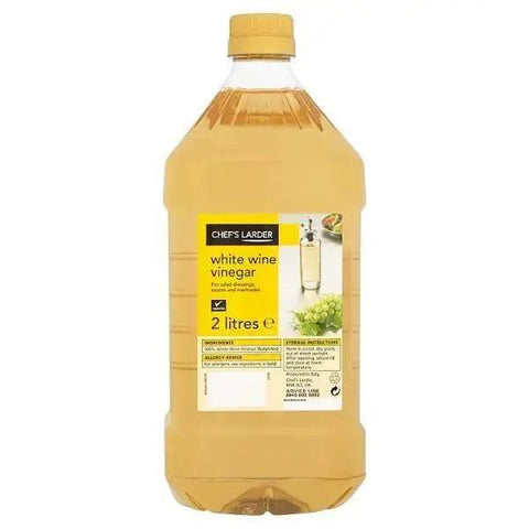 Chefs Larder White Wine Vinegar 2 Litres - Honesty Sales U.K