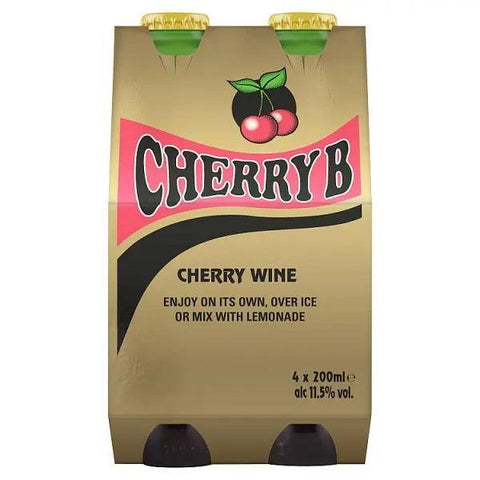 Cherry B Cherry Fortified Wine 4 x 20cl (Case of 6) - Honesty Sales U.K