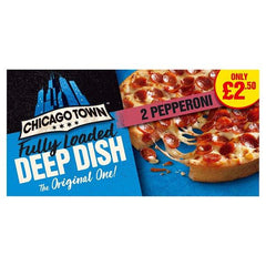 Chicago Town 2 Deep Dish Pepperoni Mini Pizzas 2 x 155g - Honesty Sales U.K