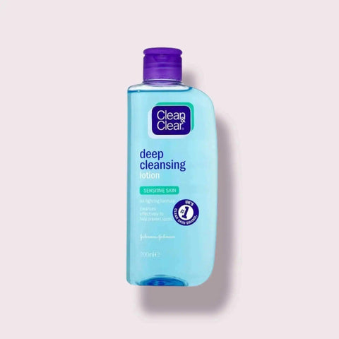 Clean & Clear Deep Cleansing Lotion Sensitive Skin 200ml - Honesty Sales U.K