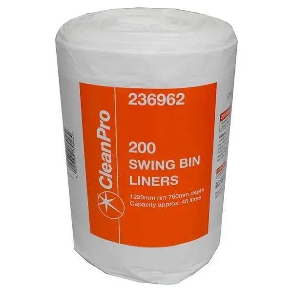 Clean Pro 200 Swing Bin Liners (Case of 6) - Honesty Sales U.K