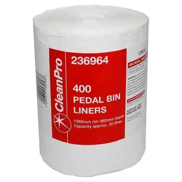 Clean Pro 400 Pedal Bin Liners (Case of 6) - Honesty Sales U.K