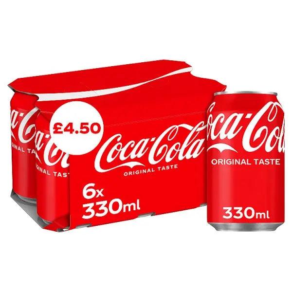 Coca-Cola Original Taste 6 x 330ml PM £4.50 - Honesty Sales U.K