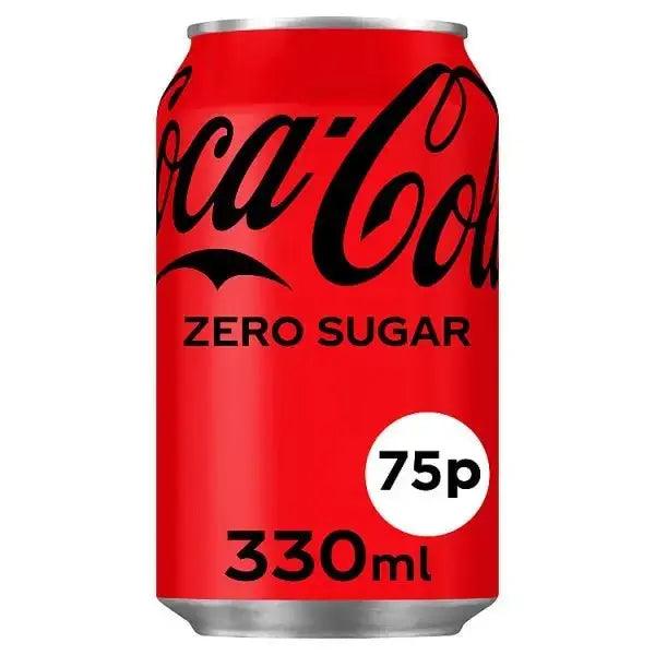 Coca-Cola Zero Sugar 330ml (Case of 24) - Honesty Sales U.K