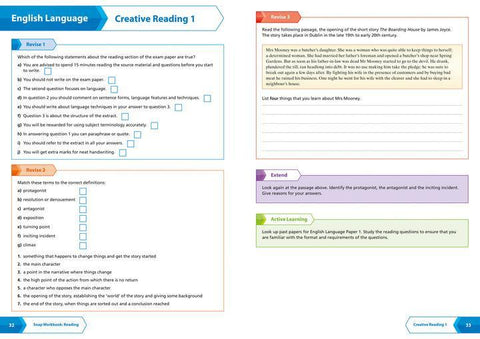 Collins GCSE Grade 9-1 SNAP Revision - AQA GCSE 9-1 English Language Reading (Papers 1 & 2) Workbook - Honesty Sales U.K