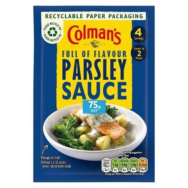 Colman's Parsley Sauce Mix 20 g (Case of 10) - Honesty Sales U.K