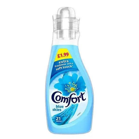 Comfort Blue skies Fabric Conditioner 21 Wash 750ml (Case of 8) - Honesty Sales U.K