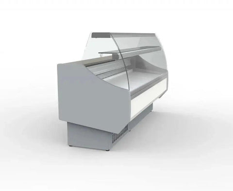 Coreco Refrigerated Curved Glass Serveover 2525mm - CVED-8-25-C - Honesty Sales U.K