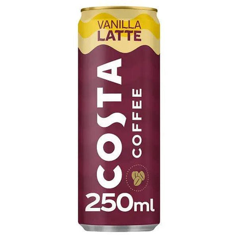 Costa Coffee Latte 12 x 250ml Cans Costa