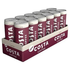 Costa Coffee Latte 12 x 250ml Cans - Honesty Sales U.K
