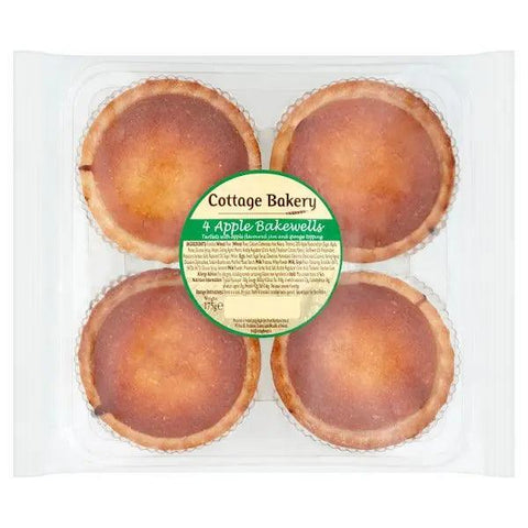 Cottage Bakery 4 Apple Bakewells 175g (Case of 6) - Honesty Sales U.K