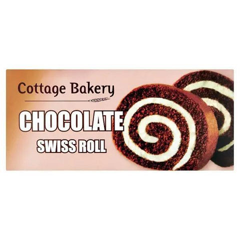 Cottage Bakery Chocolate Swiss Roll 200g (Case of 6) - Honesty Sales U.K