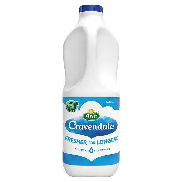 Cravendale Filtered Fresh Whole Milk 2L Fresher for Longer - Honesty Sales U.K