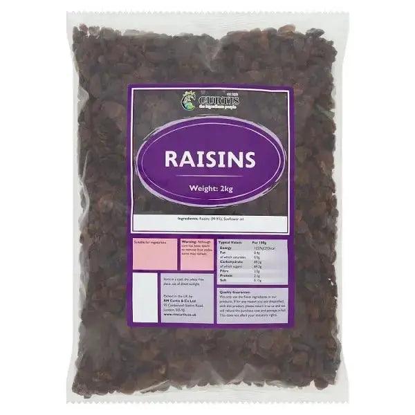 Curtis Raisins 2kg Suitable for vegetarians - Honesty Sales U.K