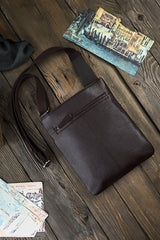 Natural leather bag model 191539 Galanter