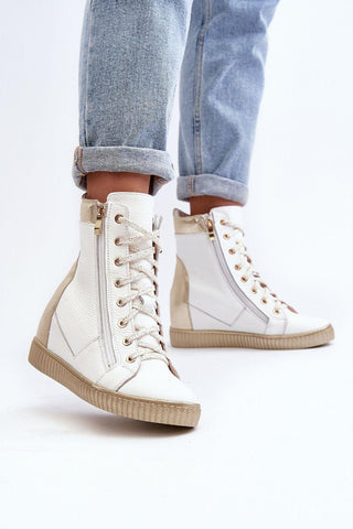 Wedge heel sneakers model 192302 Step in style - Honesty Sales U.K