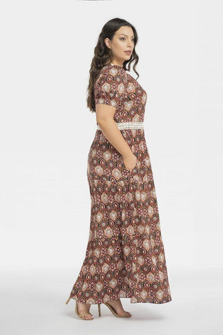 Plus size dress model 196884 Karko