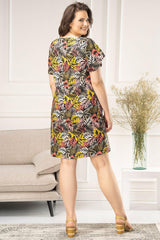 Plus size dress model 180455 Karko