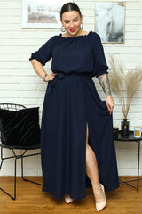 Plus size dress model 182181 Karko