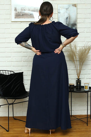 Plus size dress model 182181 Karko