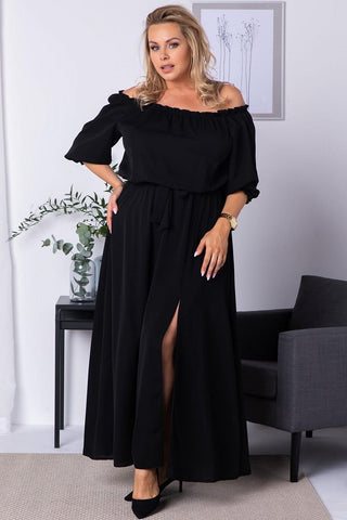 Plus size dress model 182181 Karko