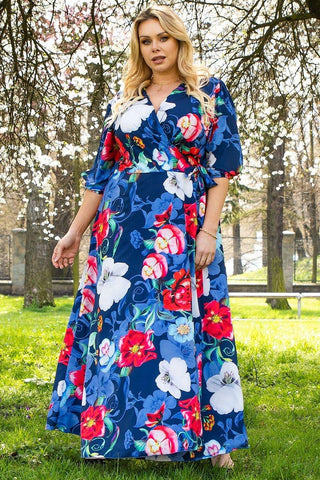 Plus size dress model 183391 Karko