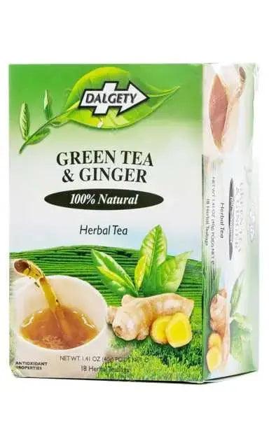 Dalgety Green Tea & Ginger, 40g - Honesty Sales U.K