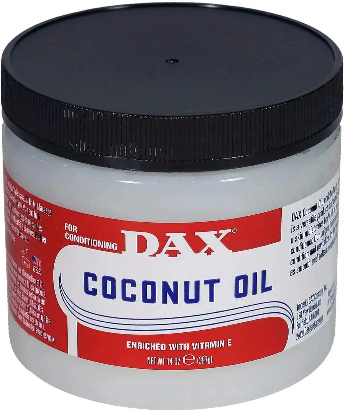 Dax Coconut Oil enriched with Vitamin E 14 oz. (397g) - Honesty Sales U.K