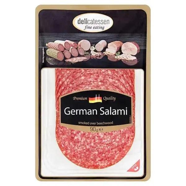 Delicatessen Fine Eating German Salami 10 Slices 90g - Honesty Sales U.K