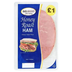 Delicatessen Fine Eating Honey Roast Ham 5 Slices 90g - Honesty Sales U.K