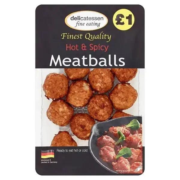 Delicatessen Fine Eating Hot & Spicy Meatballs 200g - Honesty Sales U.K