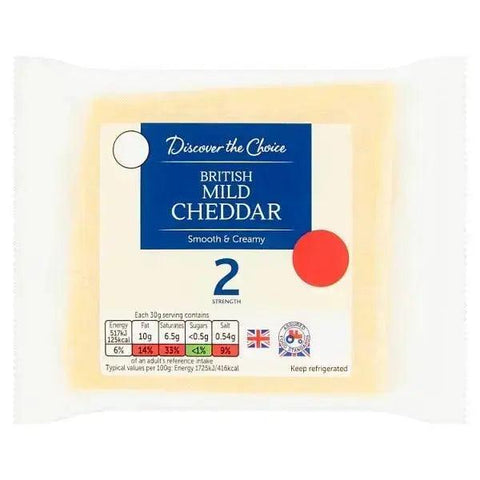 Discover the Choice British Mild Cheddar 200g (Case of 8) - Honesty Sales U.K