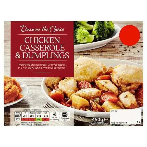 Discover the Choice Chicken Casserole & Dumplings 450g - Honesty Sales U.K