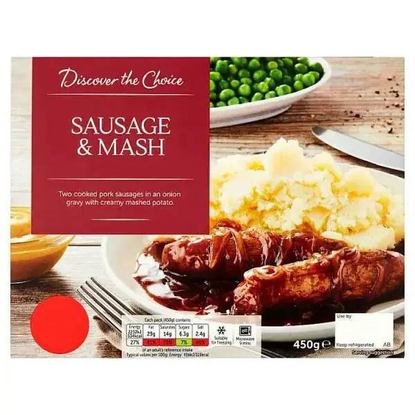 Discover the Choice Sausage & Mash 450g - Honesty Sales U.K